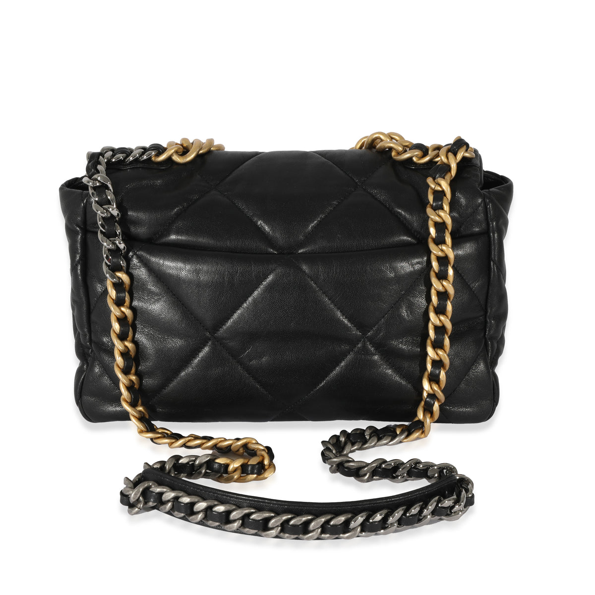 Chanel Black Lambskin Quilted Chanel 19 O Case, myGemma