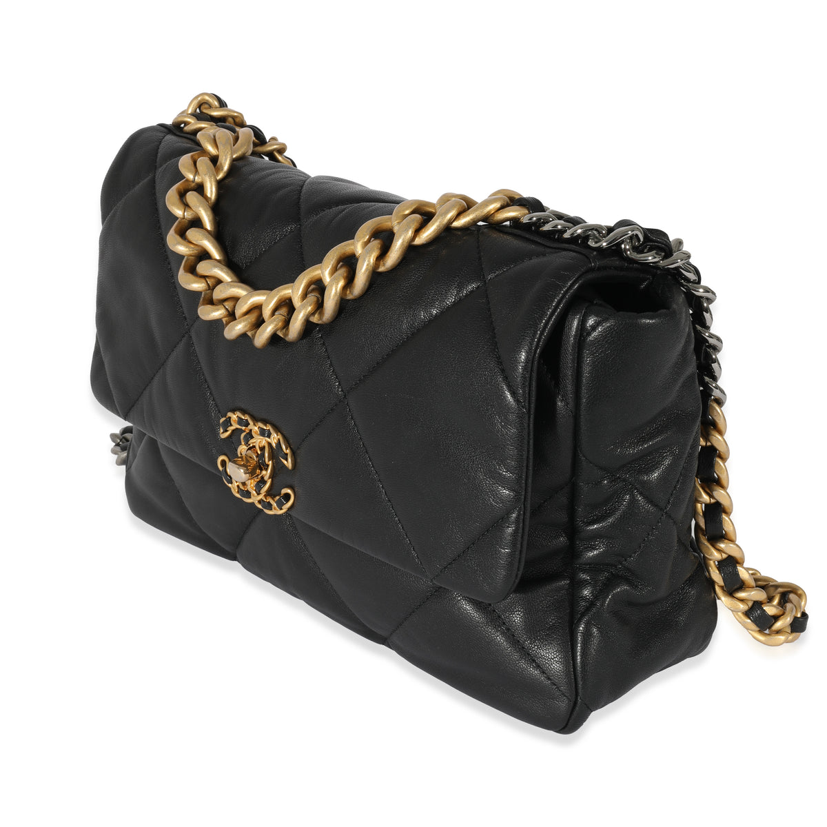 Chanel Lambskin Black Medium 19 Bag