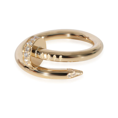 Cartier Juste Un Clou Diamond Ring in 18k Yellow Gold 0.13 CTW