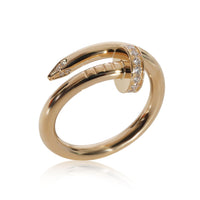 Cartier Juste Un Clou Diamond Ring in 18k Yellow Gold 0.13 CTW