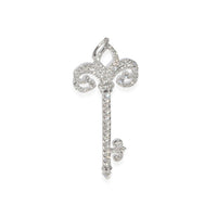 Tiffany & Co. Fleur De Lis Key Pendant in  Platinum 0.37 CTW