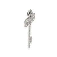 Tiffany & Co. Fleur De Lis Key Pendant in  Platinum 0.37 CTW