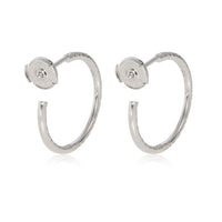 Tiffany & Co. Metro Diamond Hoop Earrings in 18k White Gold 0.5 CTW