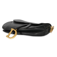 Christian Dior Black Calfskin Saddle Bag