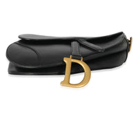 Christian Dior Black Calfskin Saddle Bag