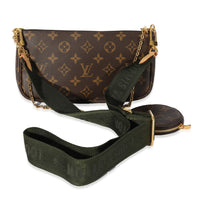 Louis Vuitton Canvas Monogram Khaki Multi Pochette Accessoires