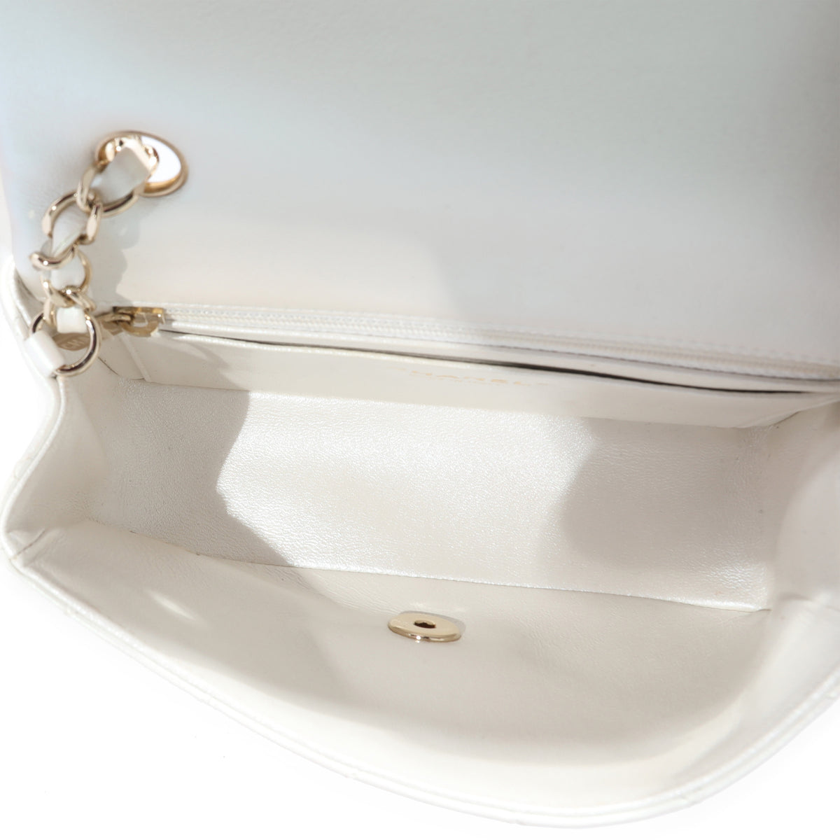Chanel Iridescent Lambskin Mini Rectangular Flap Bag, myGemma