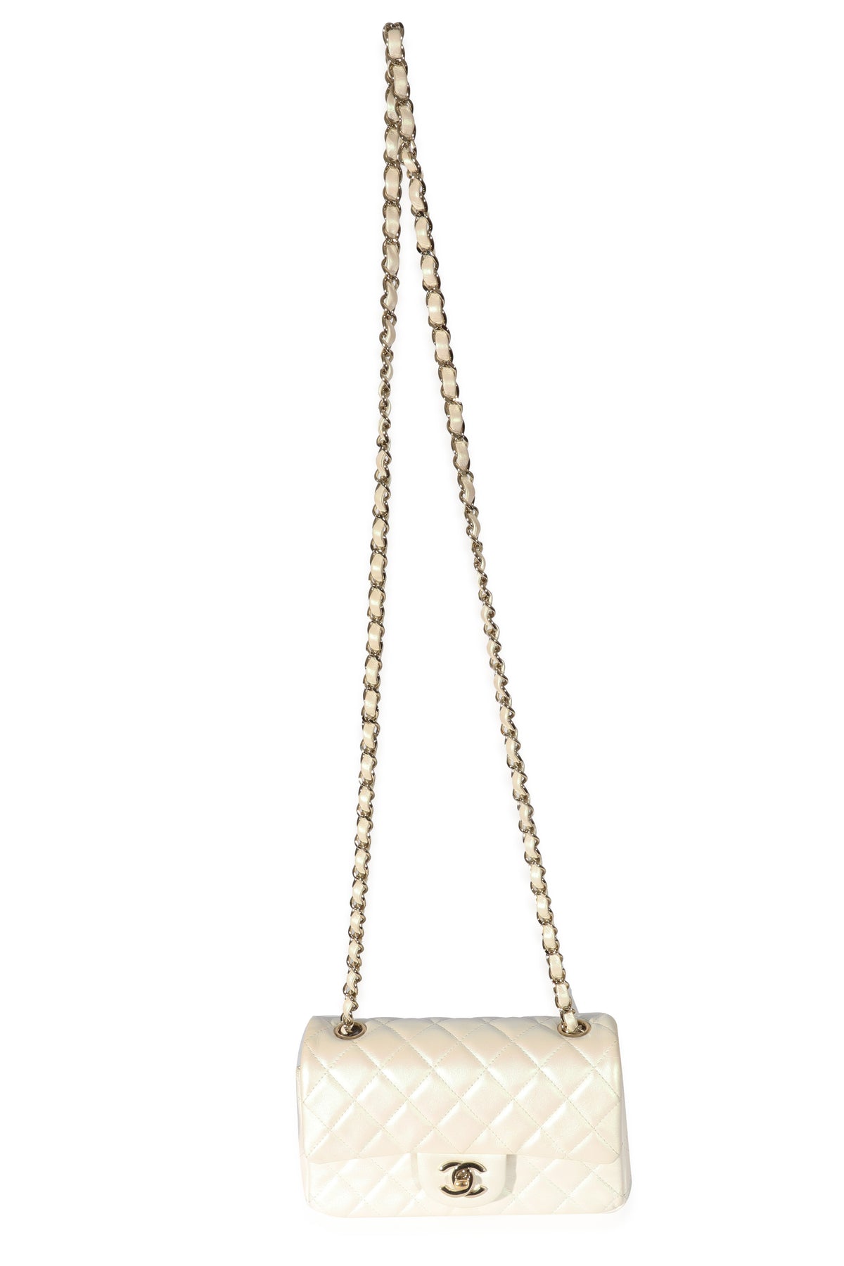 Chanel Iridescent Lambskin Mini Rectangular Flap Bag