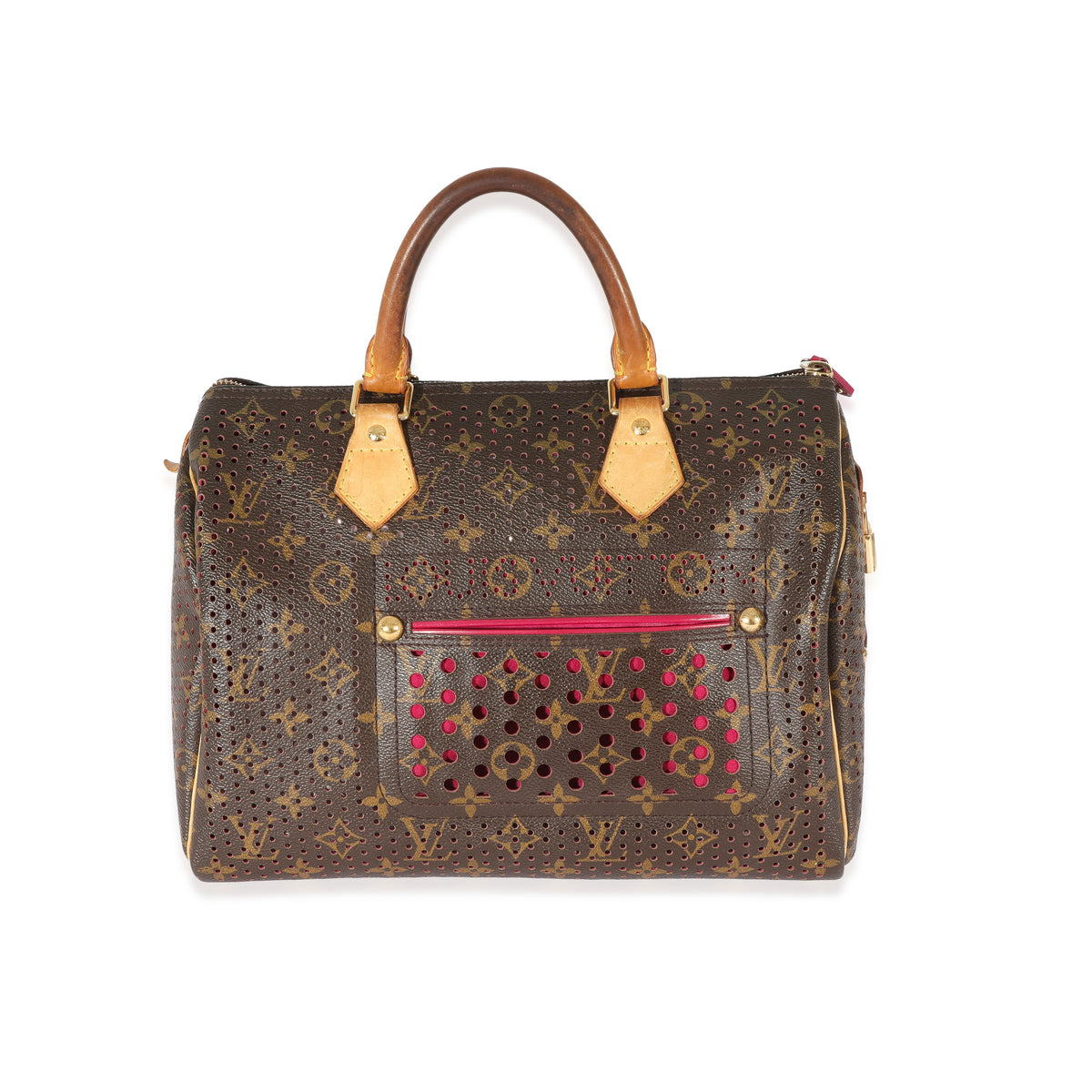 Louis Vuitton, Bags, Louis Vuitton Pink Perforated Speedy 3