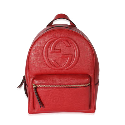 Gucci Maroon Leather Soho Disco Backpack