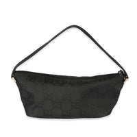 Gucci GG Black Nylon Boat Pochette