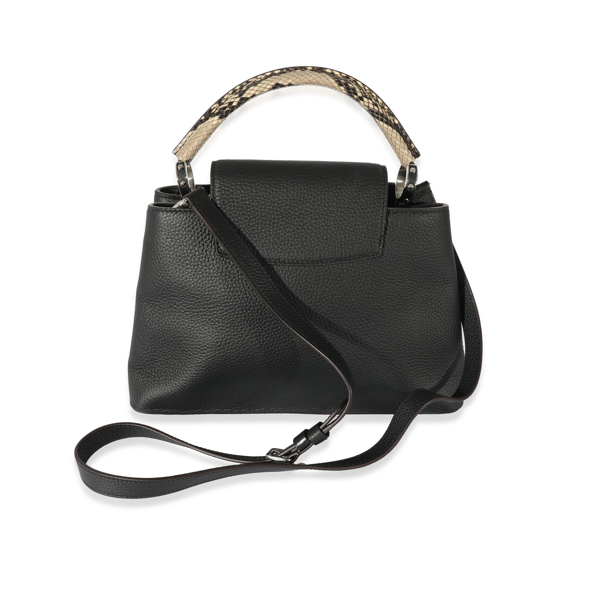 Louis Vuitton Black Taurillon Python Capucines PM, myGemma