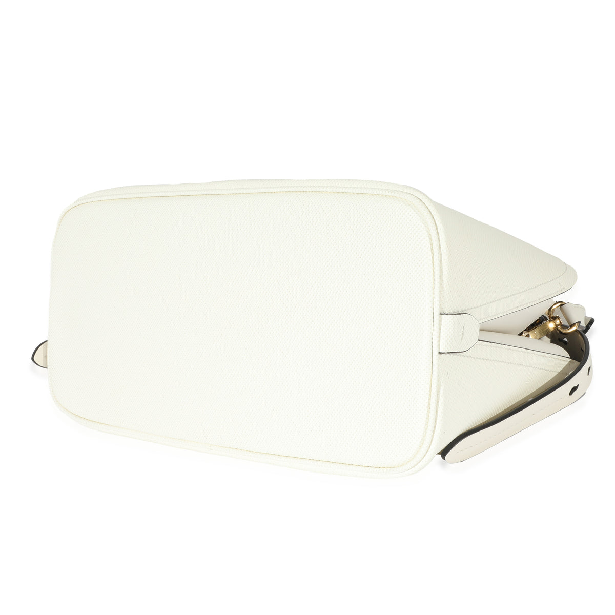 Prada White Saffiano Leather Crossbody Saddle Bag, myGemma