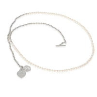 Tiffany & Co. Return To Tiffany Wrap Necklace in Sterling Silver & Pearls