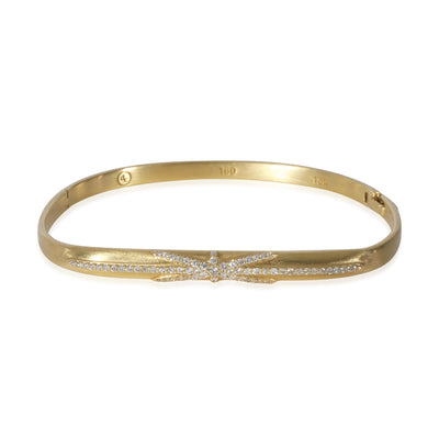 Dominique Cohen Northstar Diamond Bangle Bracelet in18k Yellow Gold 0.4 CTW