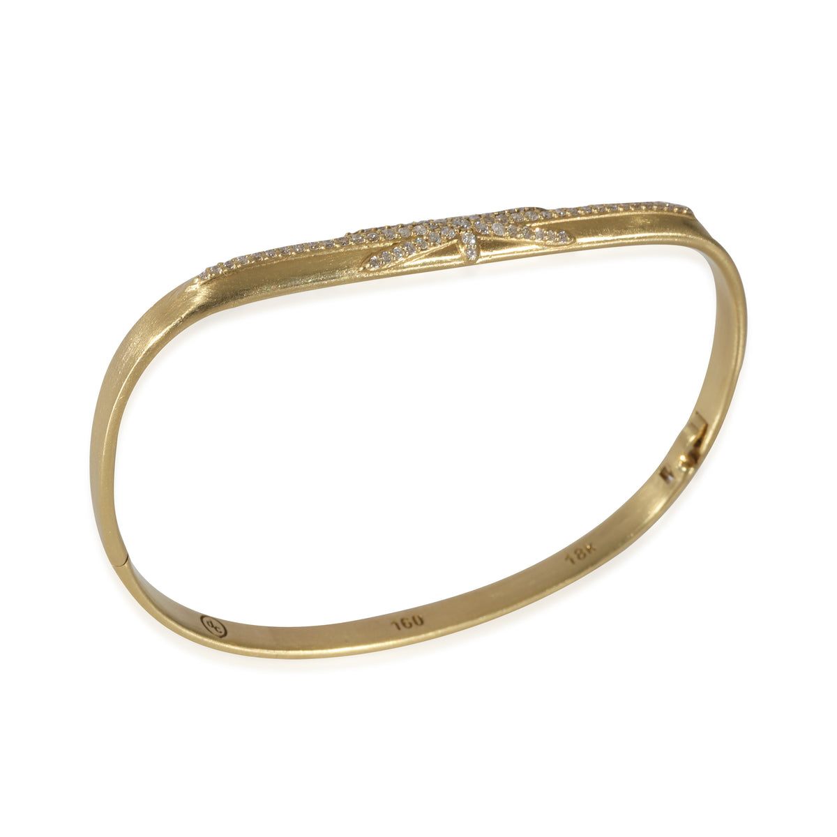 Dominique Cohen Northstar Diamond Bangle Bracelet in18k Yellow Gold 0.4 CTW