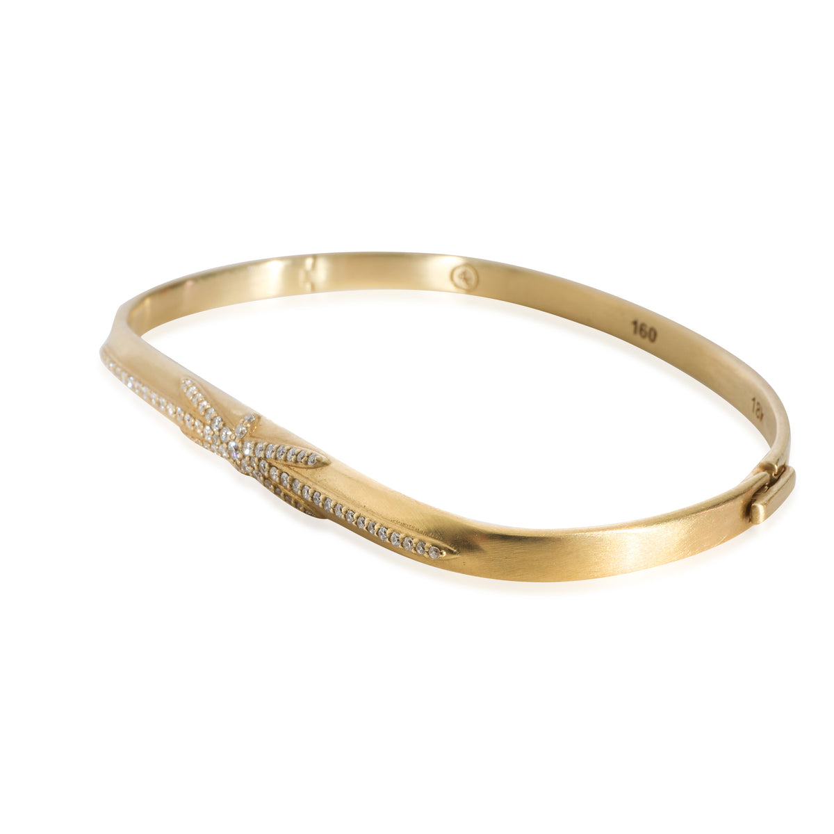 Dominique Cohen Northstar Diamond Bangle Bracelet in18k Yellow Gold 0.4 CTW