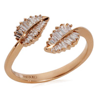 Anita Ko Diamond Palm Leaf Bypass Ring in 18k Rose Gold 0.37 CTW