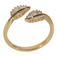 Anita Ko Palm Leaf Bypass Ring in 18k Yellow Gold 0.37 CTW