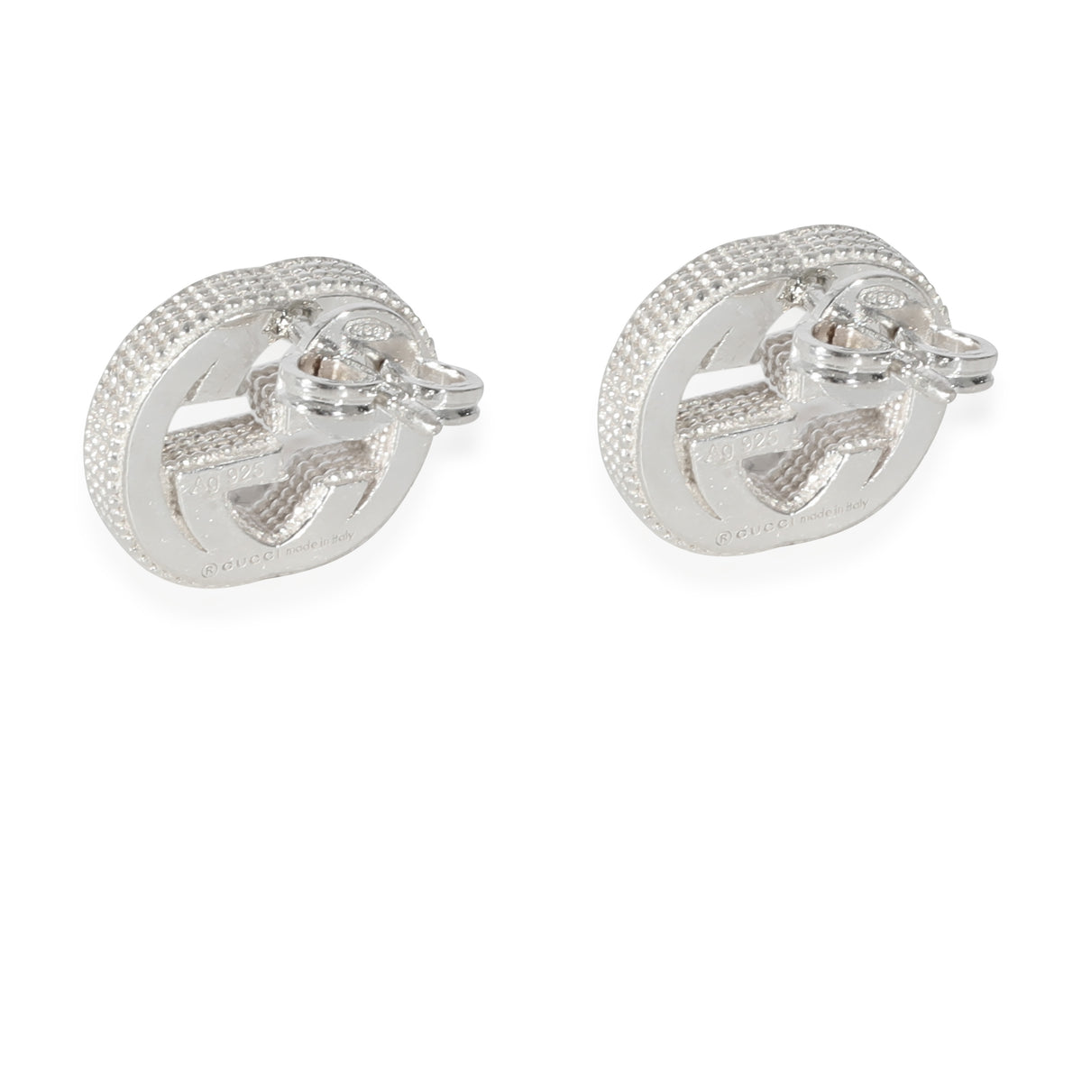 Gucci Running G Stud Earring in Sterling Silver