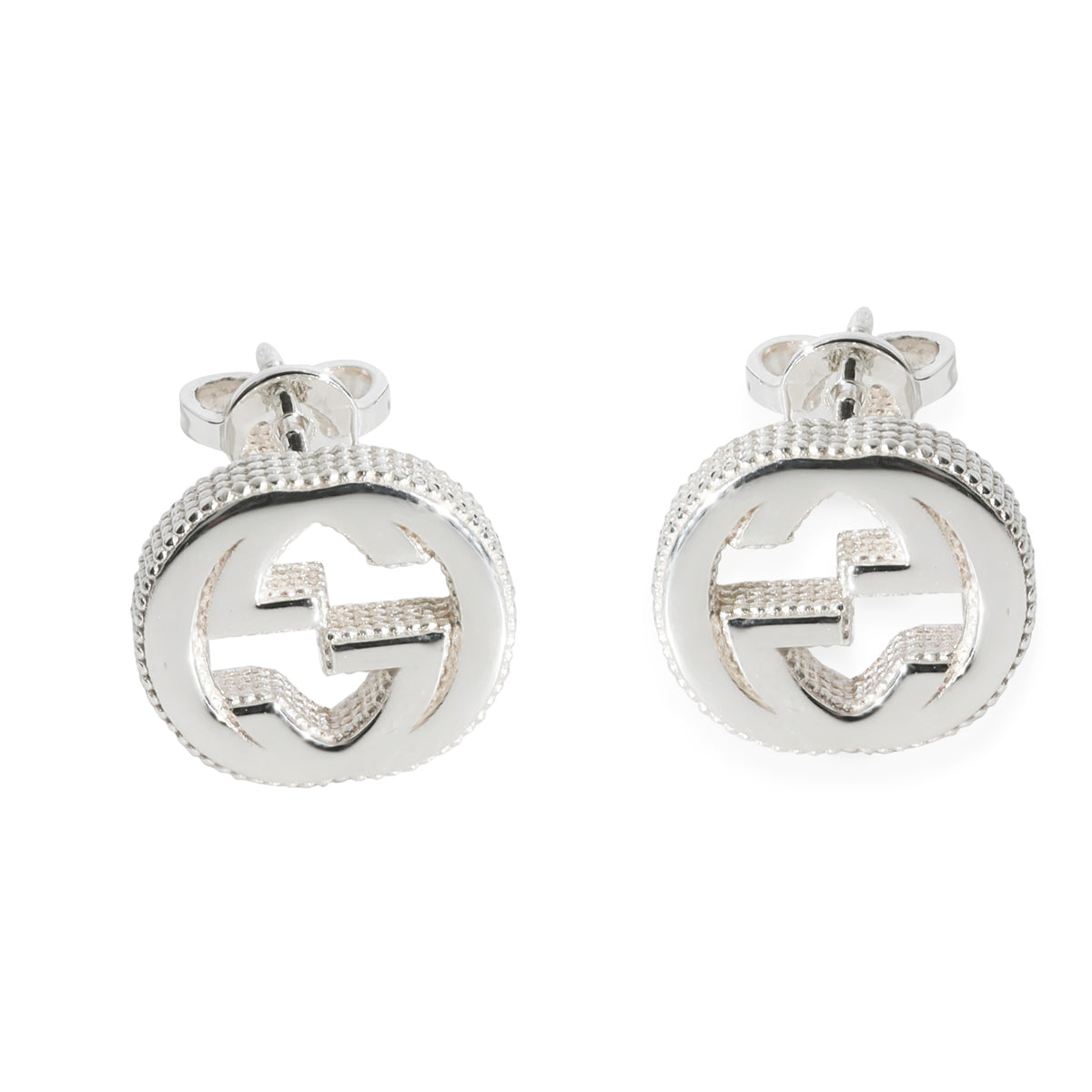 Gucci Running G Stud Earring in Sterling Silver