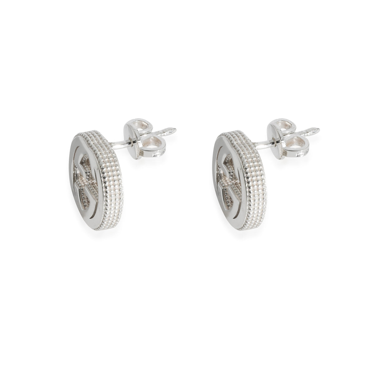 Gucci Running G Stud Earring in Sterling Silver