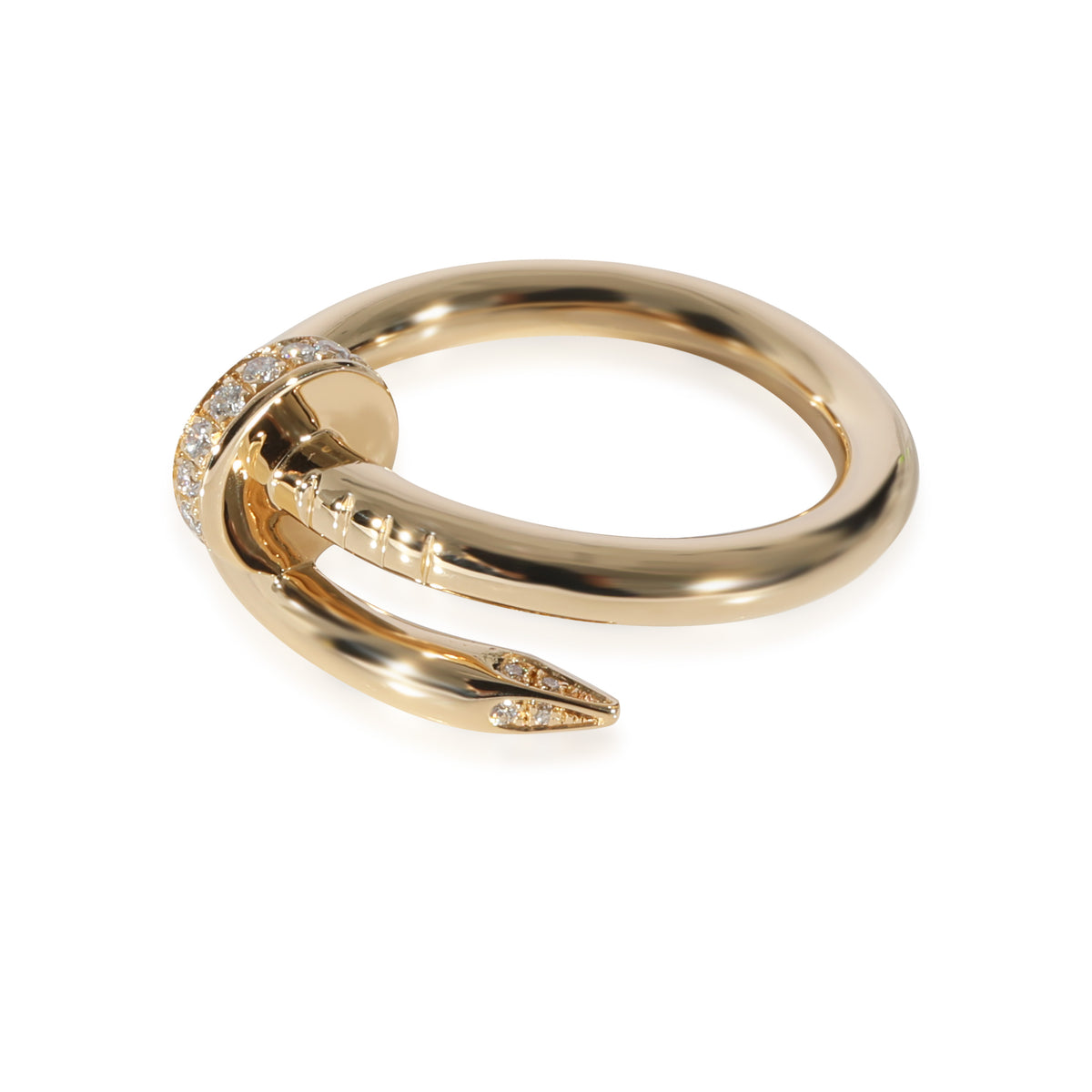 Cartier Juste Un Clou Diamond Ring in 18k Yellow Gold 0.13 CTW