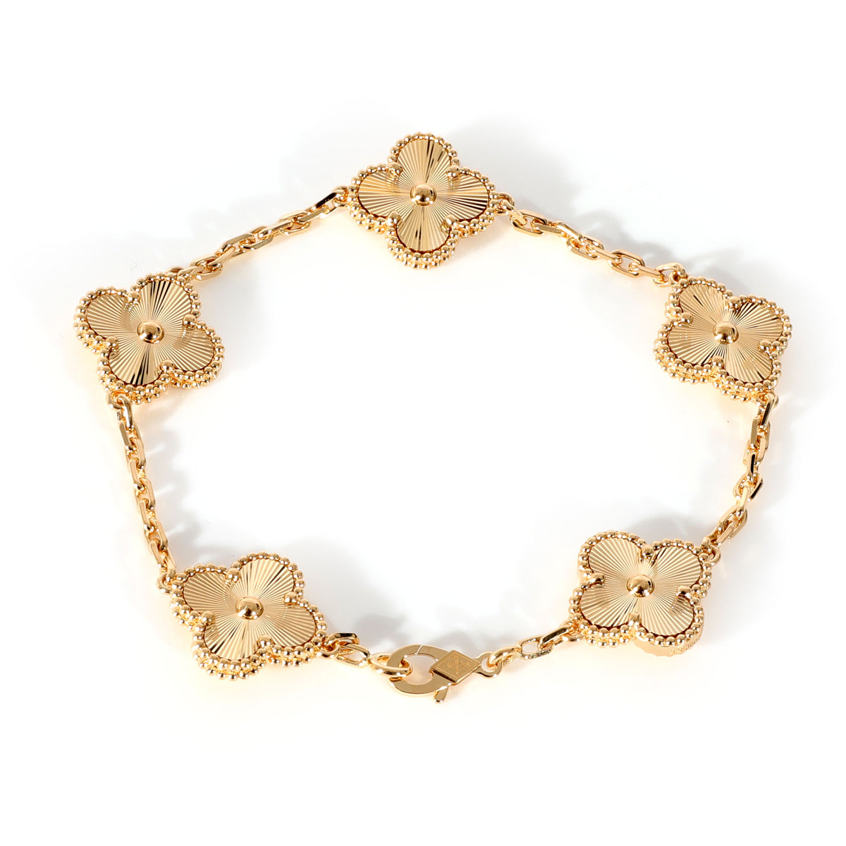 X 上的HoooGoods：「VCA vintage Alhambra bracelet yellow gold https