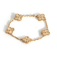 Vintage Alhambra yellow gold bracelet