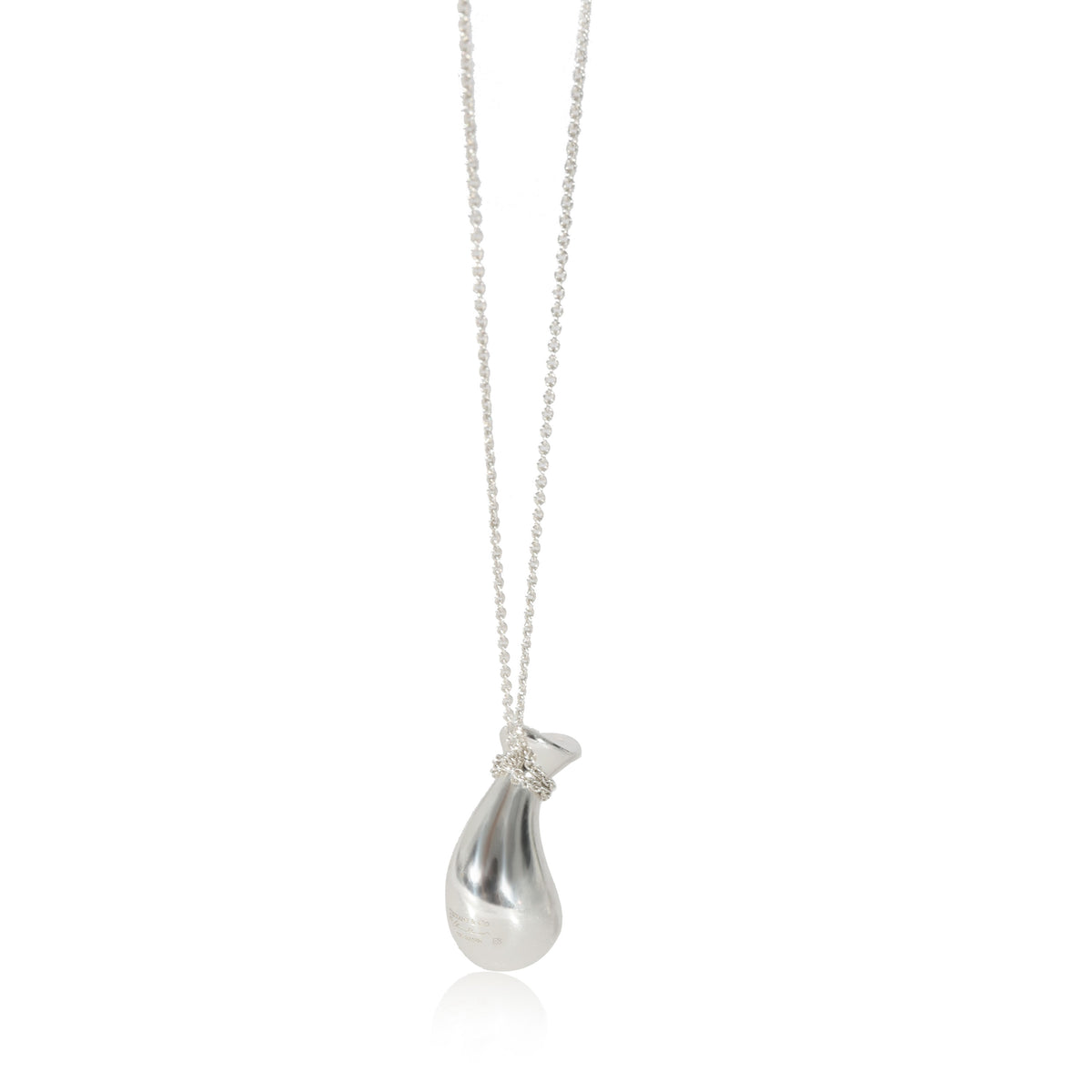 Tiffany & Co. Elsa Peretti Bottle Jug Pendant Necklace in Sterling Silver