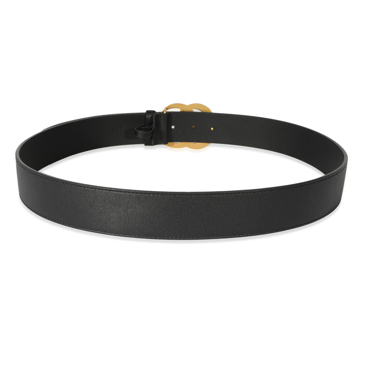 Gucci Black Leather GG Marmont Belt