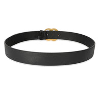 Gucci Black Leather GG Marmont Belt