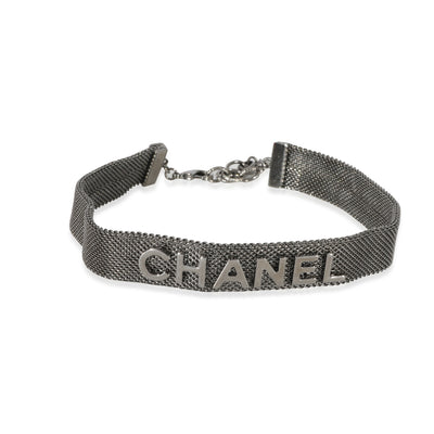 Chanel Mesh Logo Choker Necklace