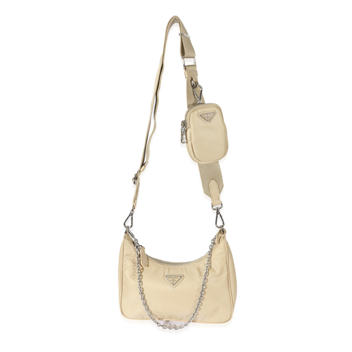 Prada Re-Edition 2005 Re-Nylon mini bag for Women - Beige in KSA