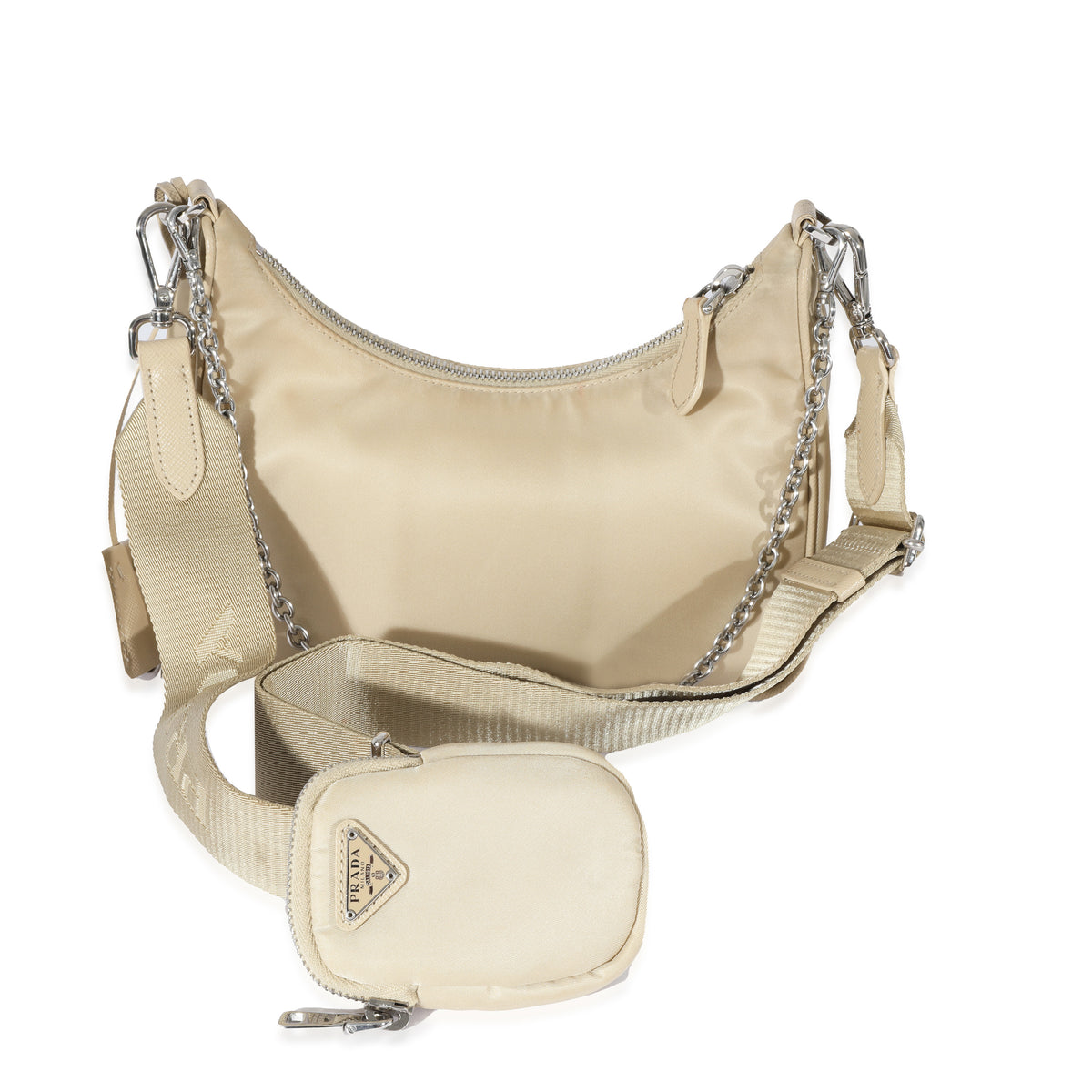 Prada Beige Re-Nylon Re-Edition 2005 Bag myGemma Item #128392