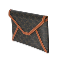 Celine Canvas Triomphe Envelope Pouch