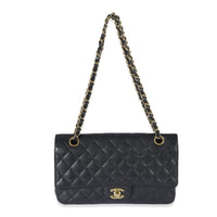 Chanel Black Quilted Caviar Medium Double Flap Bag