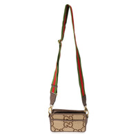 Gucci Beige Jumbo Canvas GG Mini Bag