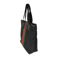 Gucci Black Canvas Techno Web Tote