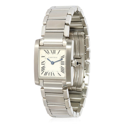 Cartier Tank Francaise W51008Q3 Womens Watch in  Stainless Steel