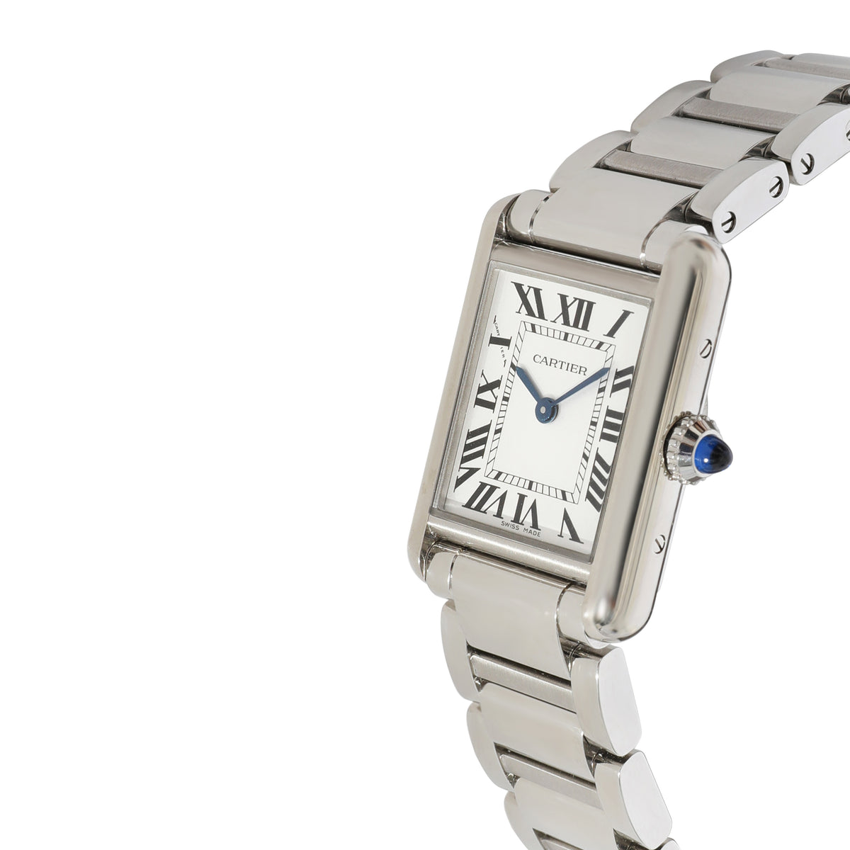 Cartier Tank WSTA0051 Womens Watch in  Stainless Steel