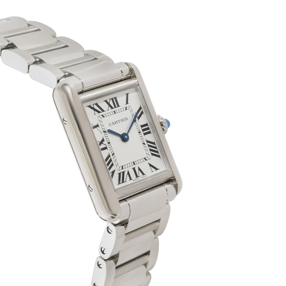 Cartier Tank WSTA0051 Womens Watch in  Stainless Steel