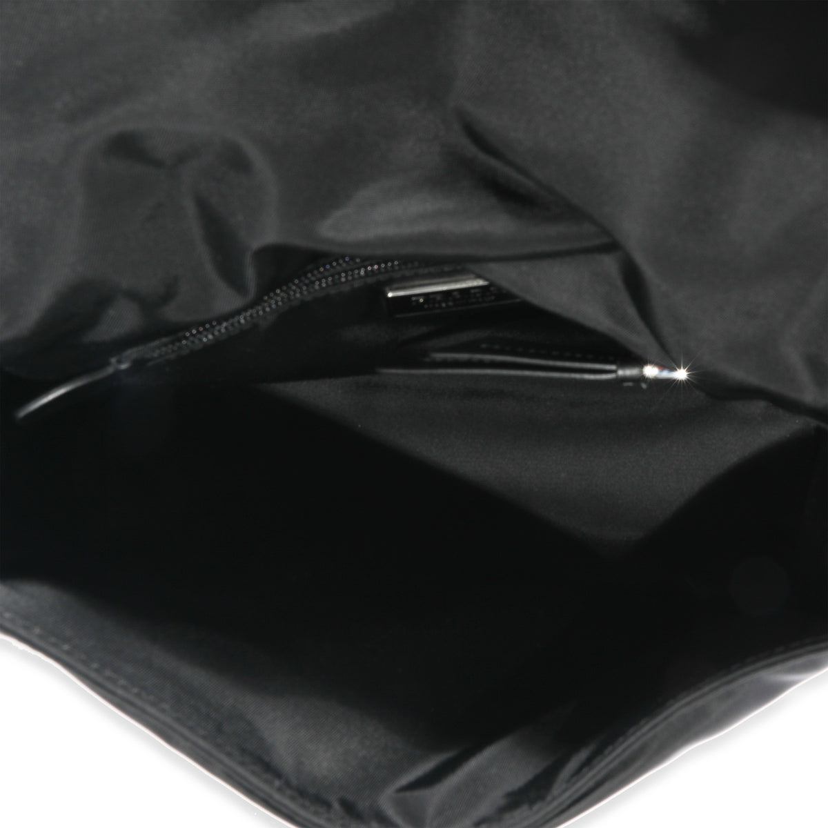 Black Small Padded Re-nylon Shoulder Bag
