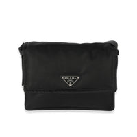 Prada Black Re-Nylon Small Padded Shoulder Bag
