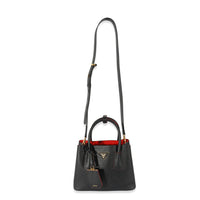 Prada Black Saffiano Mini Double Bag