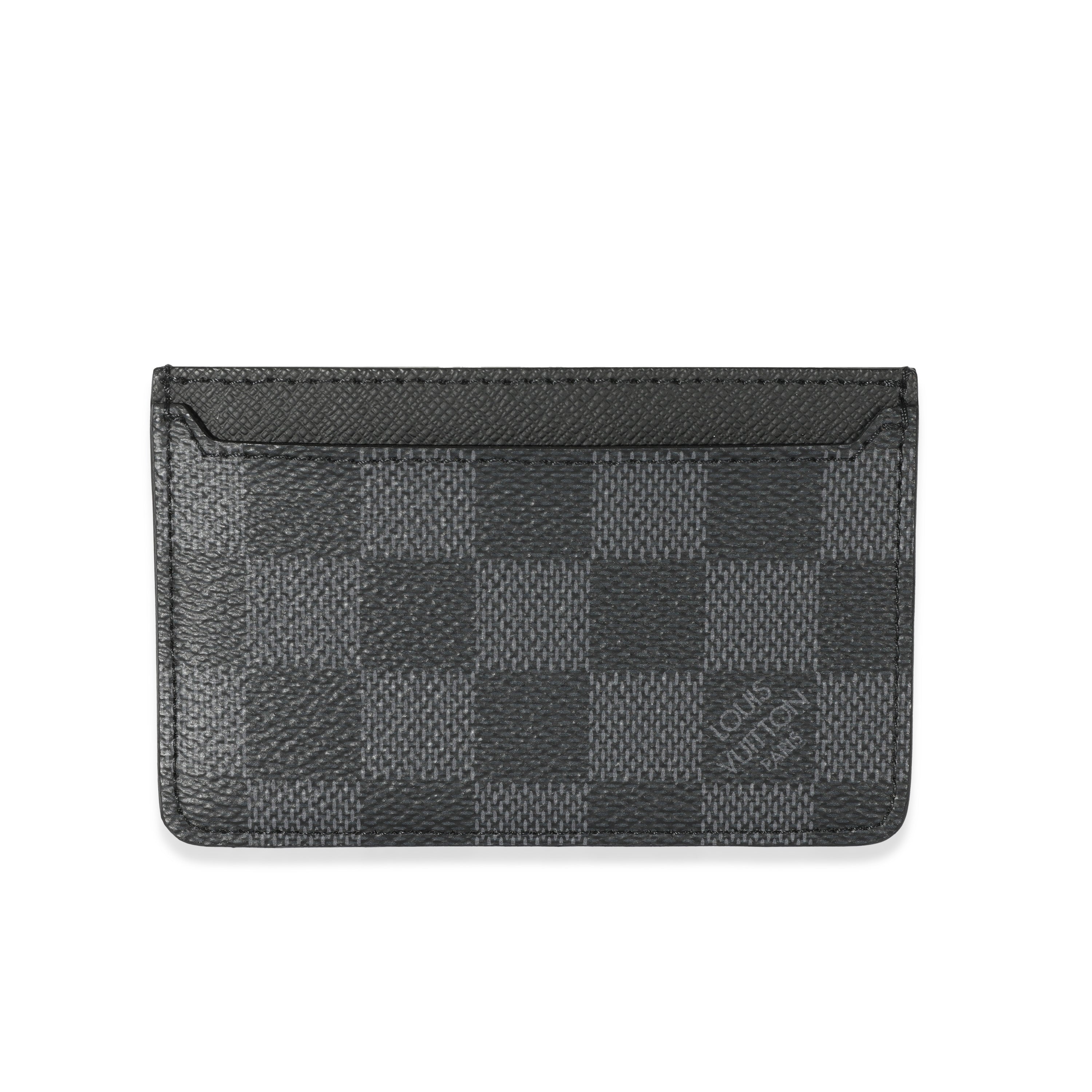 Louis Vuitton Slender Wallet Damier Graphite Stamps in Coated Canvas - US