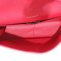 Chanel Pink Lambskin Classic Jumbo Double Flap