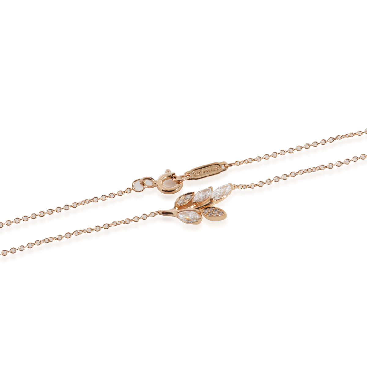 Tiffany & Co. Victoria Diamond Necklace in 18K Rose Gold 0.31 CTW