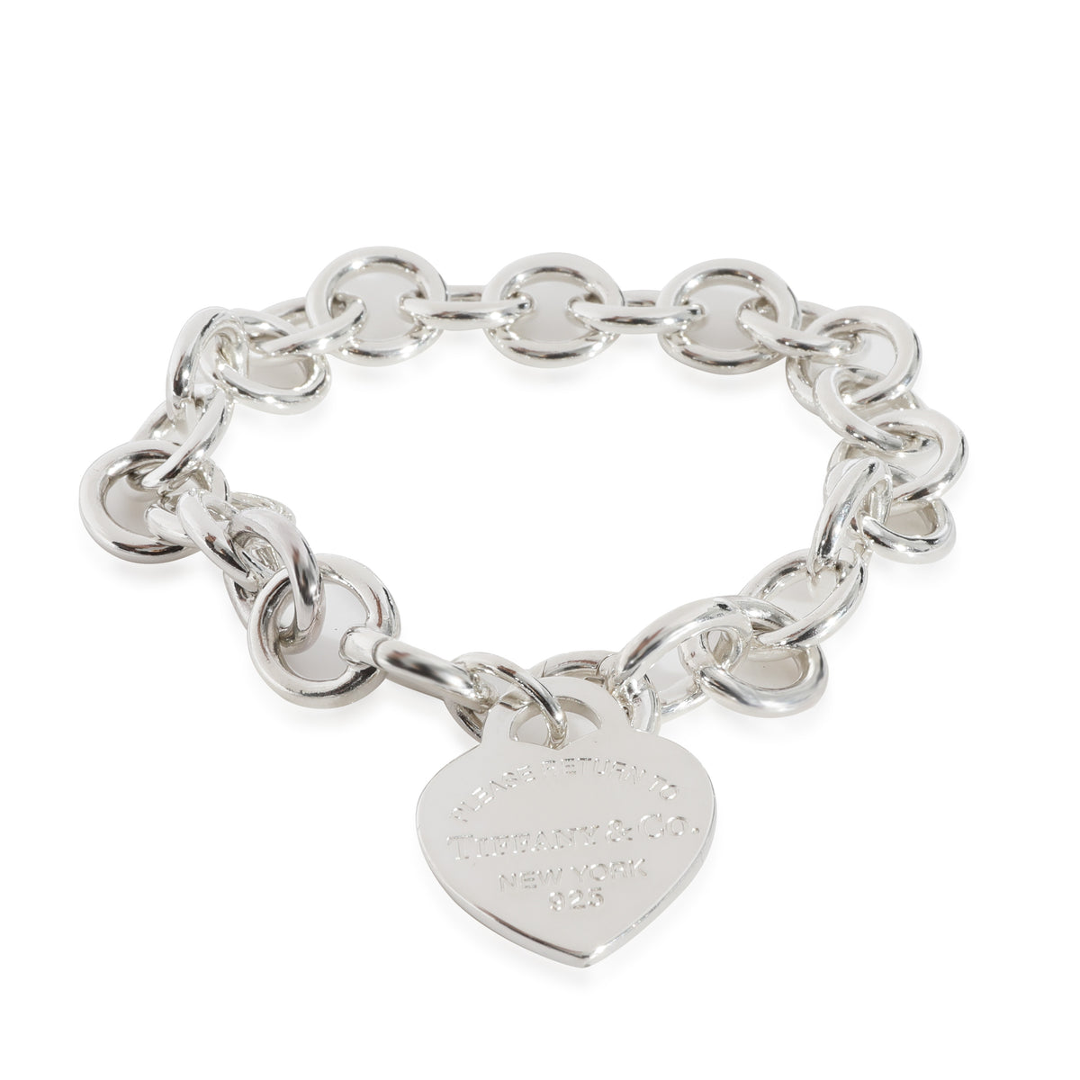 128446 Tiffany & Co. Return To Tiffany Heart Tag Bracelet in Sterling Silver ...