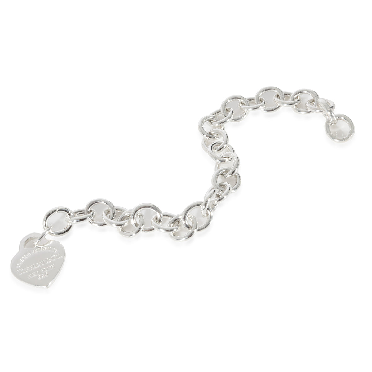 128446 Tiffany & Co. Return To Tiffany Heart Tag Bracelet in Sterling Silver ...